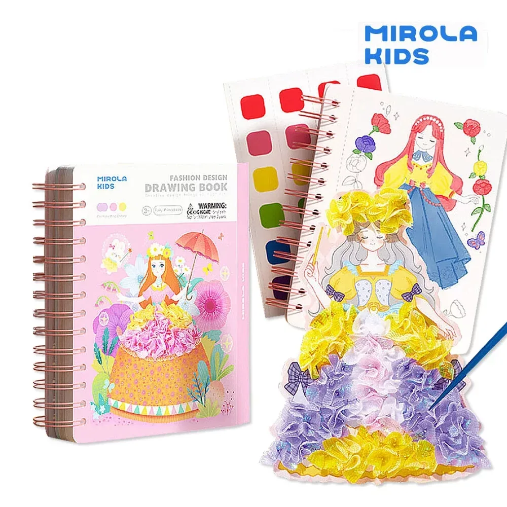 Книга для творчості та дизайну з тканини Mirola kids від Jar melo Казкові принцеси ( MK95423 )